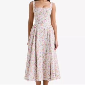 HOUSE OF CB Dorothy floral-print woven midi dress